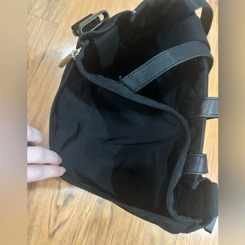 Tory Burch Marion Black Nylon Diaper Bag